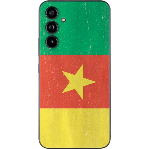 Cameroon Flag Distressed Galaxy A54 5G Skin